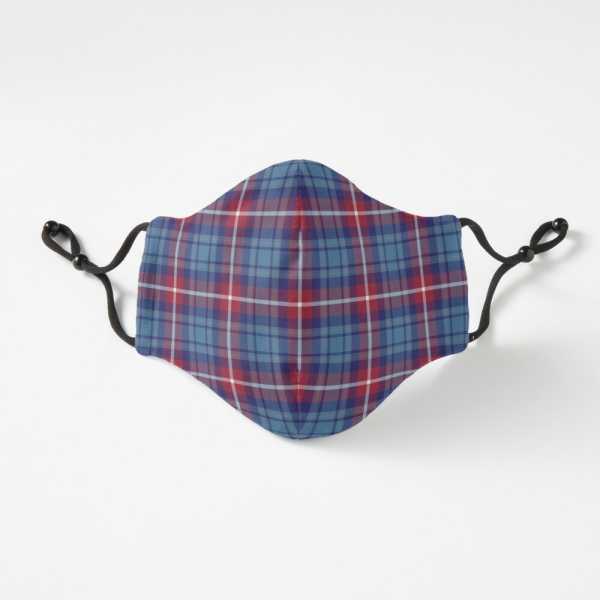 Greer tartan fitted face mask