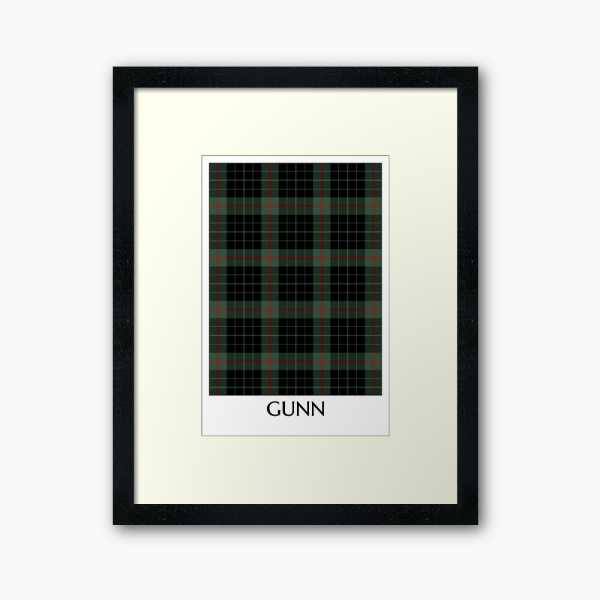 Gunn tartan framed print