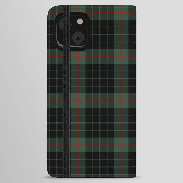 Gunn tartan iPhone wallet case