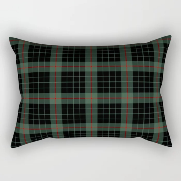 Gunn tartan rectangular throw pillow