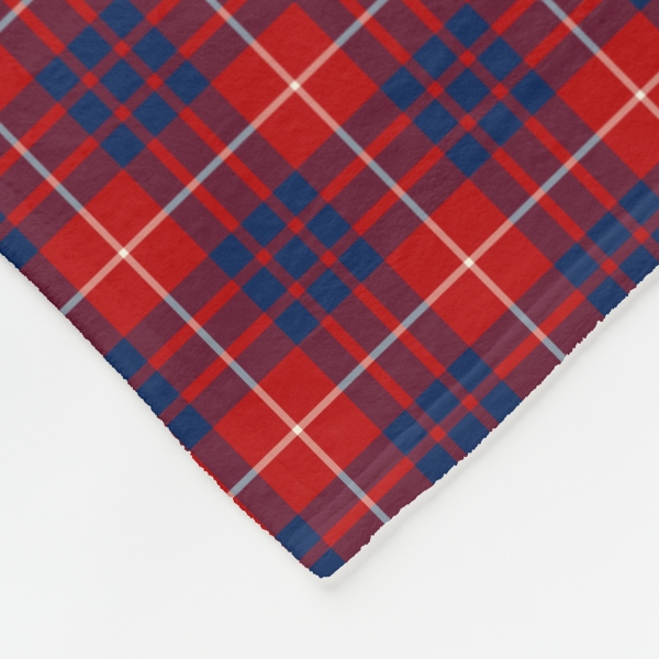 Hamilton tartan fleece blanket