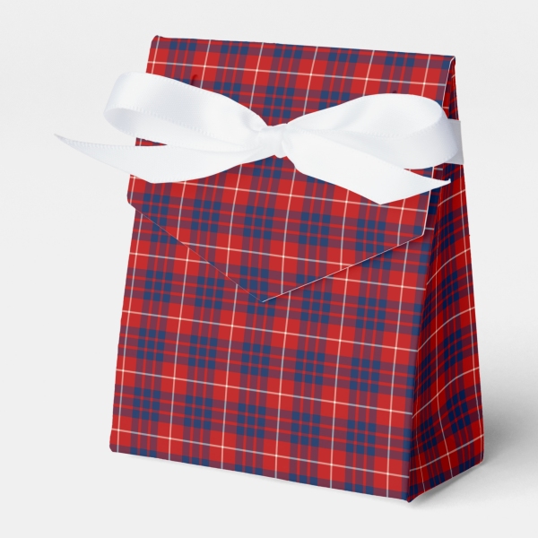 Hamilton tartan favor box