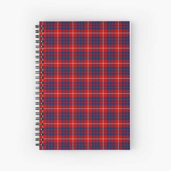 Hamilton tartan spiral notebook