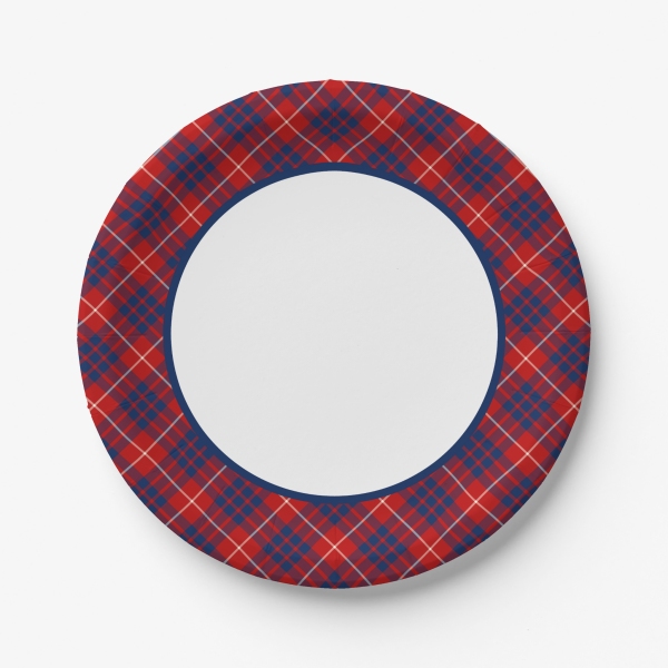 Clan Hamilton Tartan Paper Plates