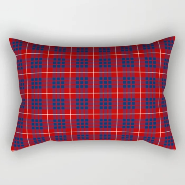 Hamilton tartan rectangular throw pillow