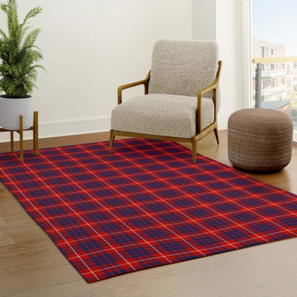 Hamilton tartan area rug