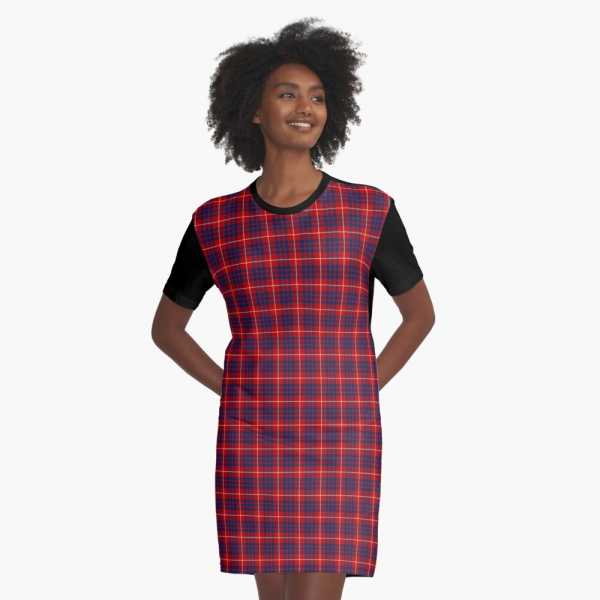 Hamilton tartan tee shirt dress