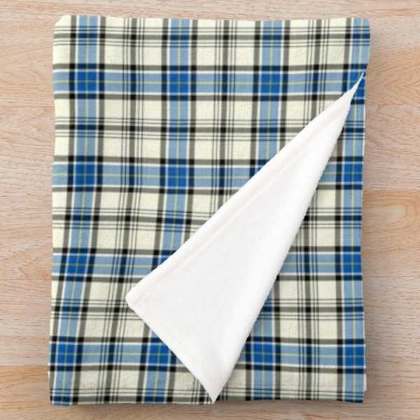 Hannay tartan fleece throw blanket