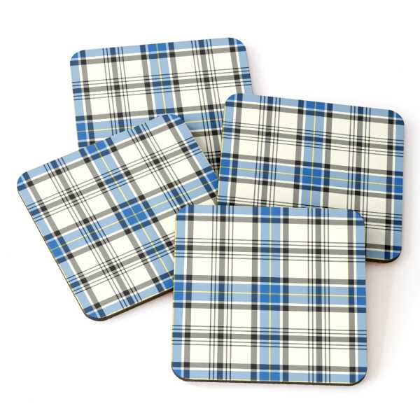 Hannay tartan beverage coasters