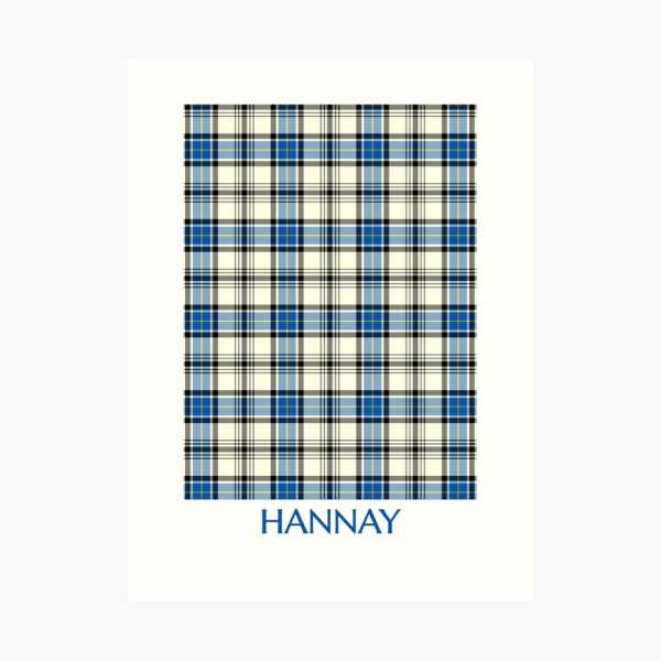 Hannay tartan art print