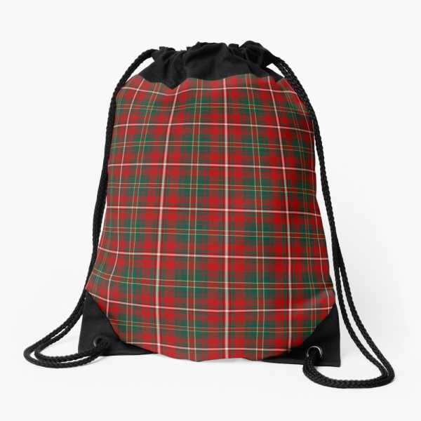 Hay tartan drawstring bag