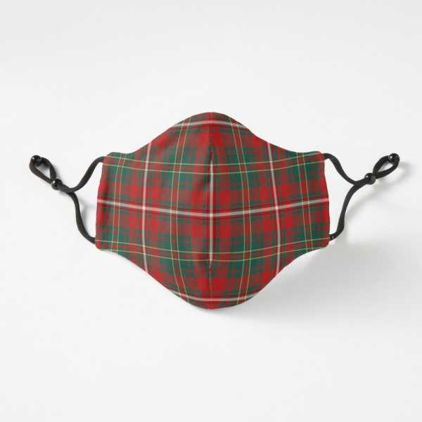 Hay tartan fitted face mask