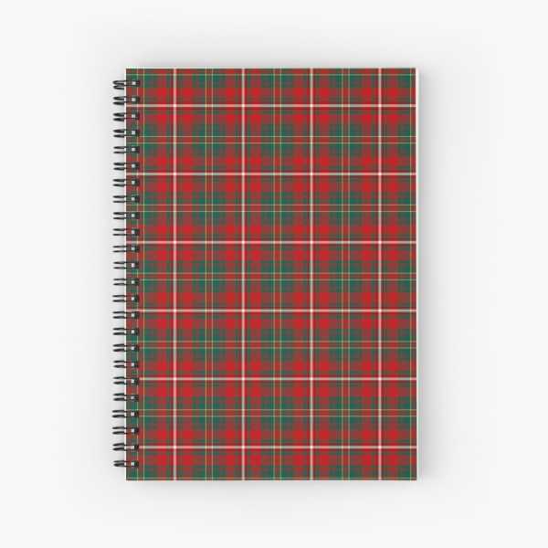 Hay tartan spiral notebook