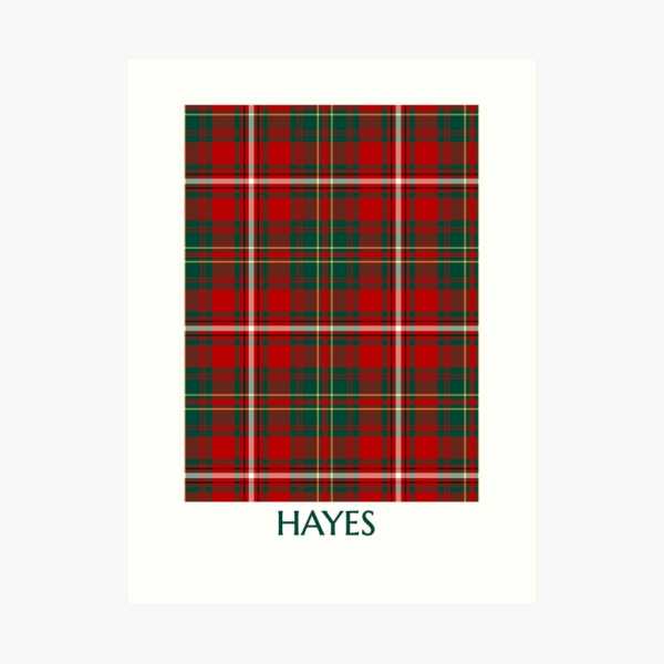 Hay tartan art print