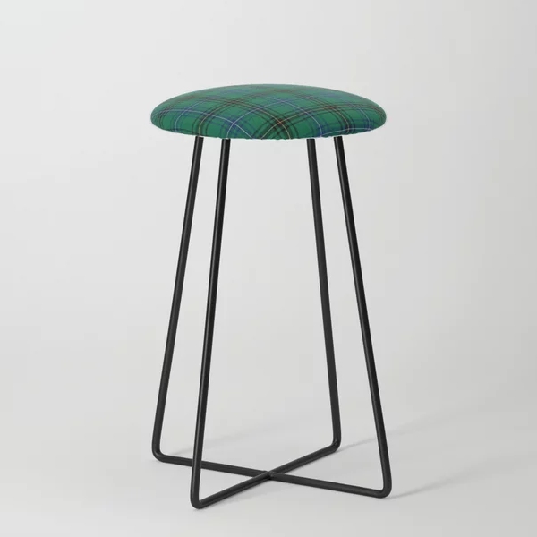 Clan Henderson Tartan Counter Stool