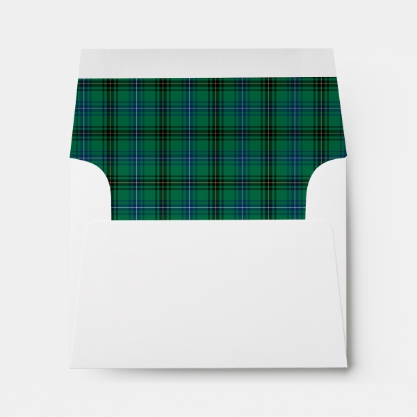 Envelope with Henderson tartan liner