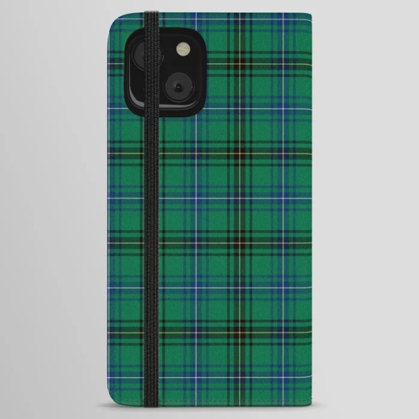 Henderson tartan iPhone wallet case