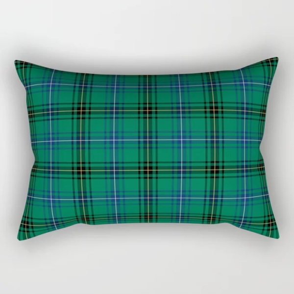 Henderson tartan rectangular throw pillow