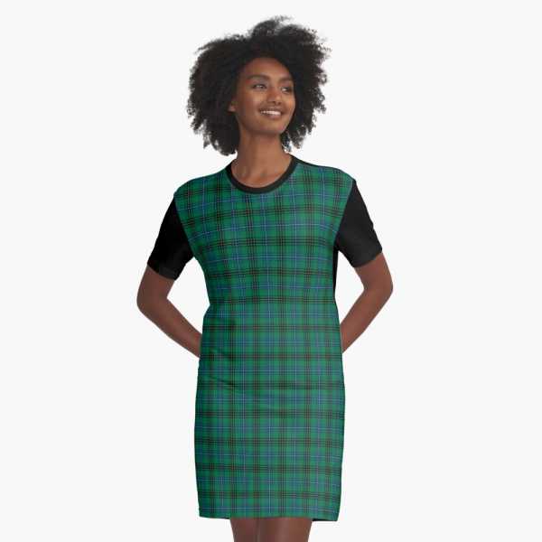 Henderson tartan tee shirt dress