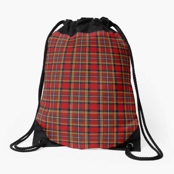 Hepburn tartan drawstring bag