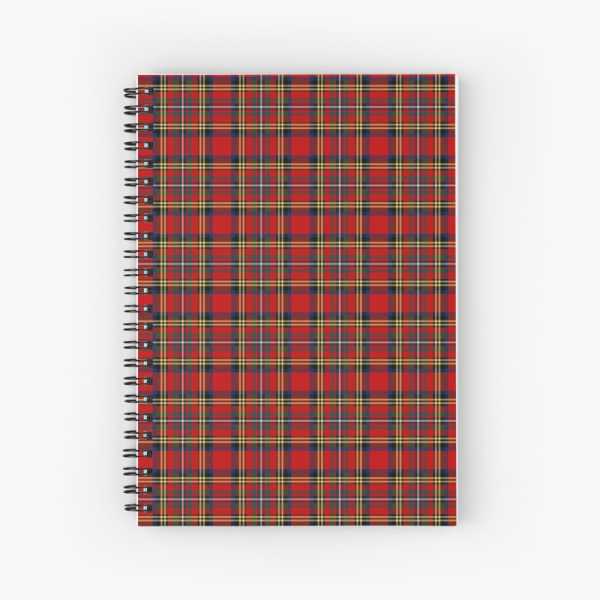 Hepburn tartan spiral notebook