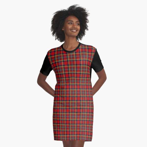 Hepburn tartan tee shirt dress