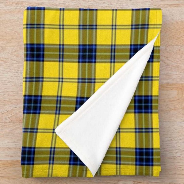 Hughes tartan fleece throw blanket