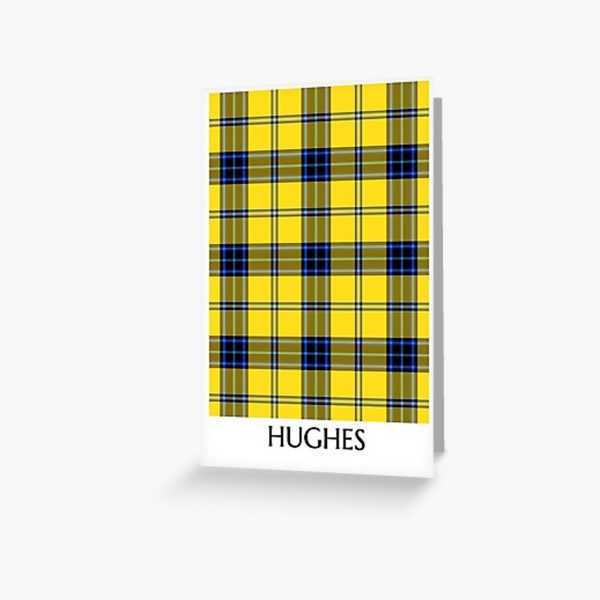 Hughes tartan greeting card