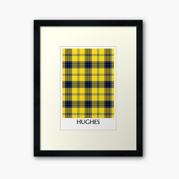 Hughes tartan framed print