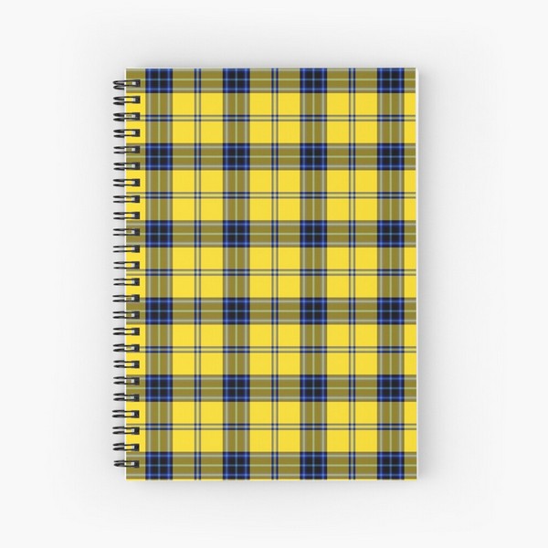 Hughes tartan spiral notebook