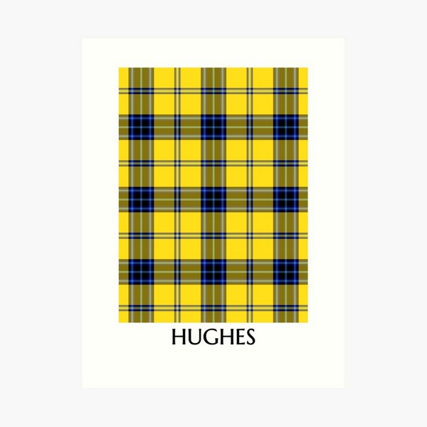 Hughes tartan art print
