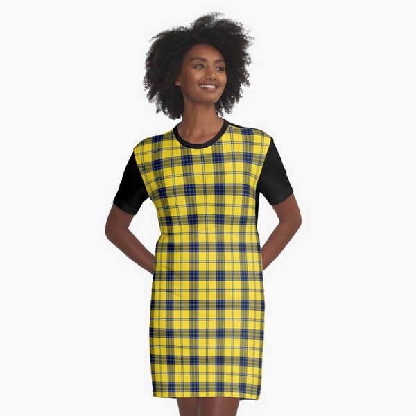 Hughes tartan tee shirt dress