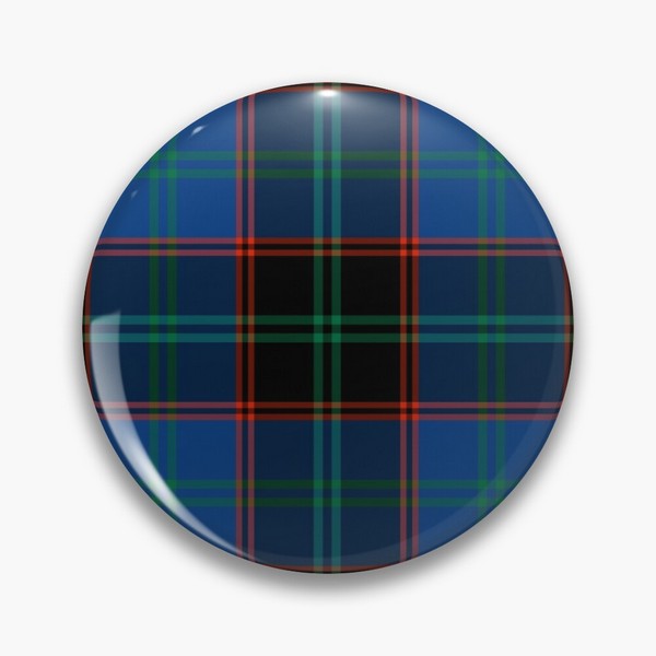 Hume tartan pinback button