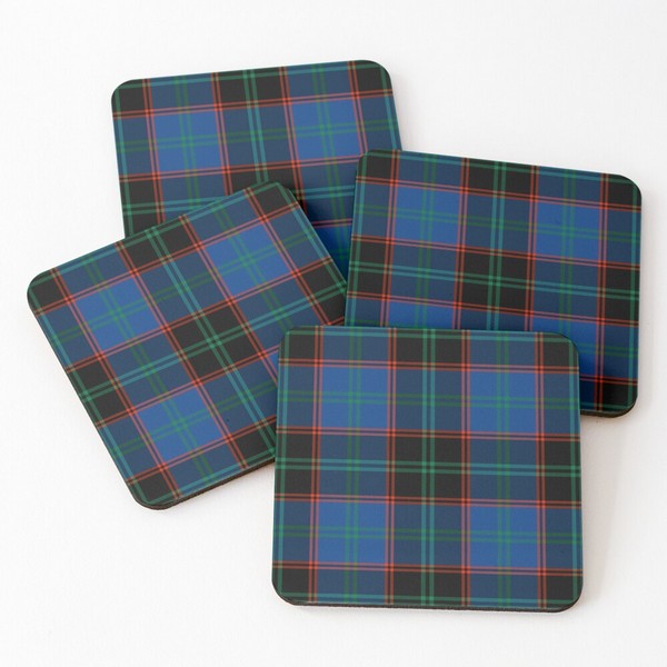 Hume tartan beverage coasters