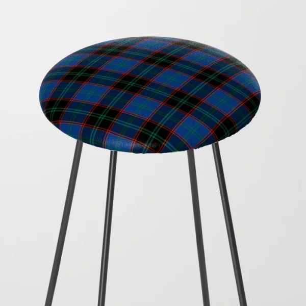 Hume tartan counter stool