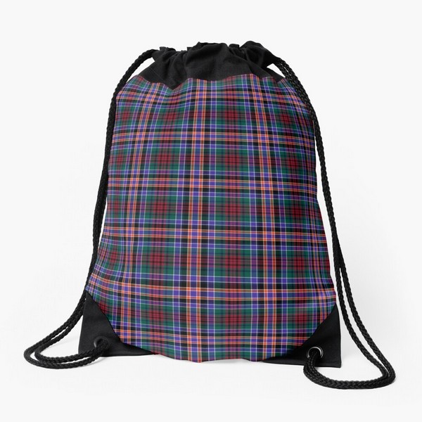 Huntly District tartan drawstring bag