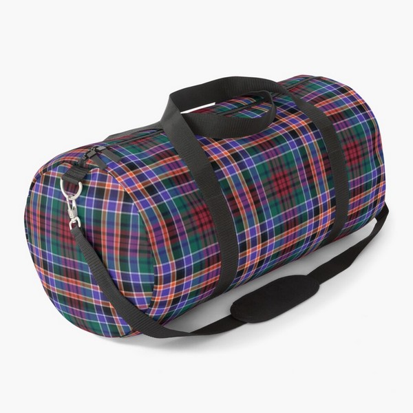 Huntly District tartan duffle bag