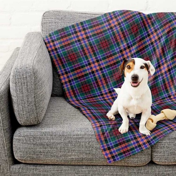 Huntly District tartan pet blanket