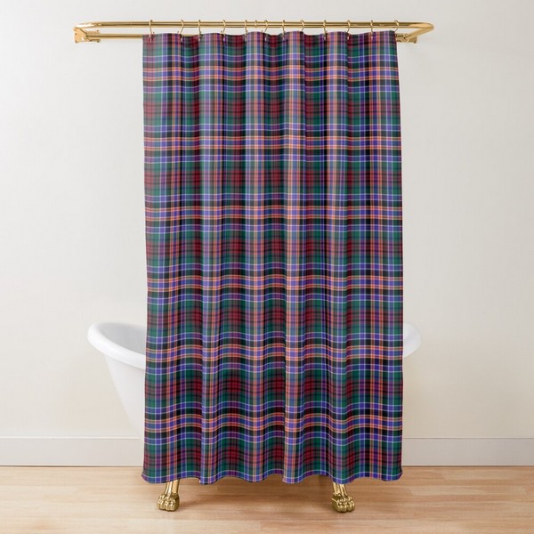 Huntly District tartan shower curtain