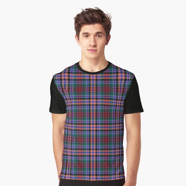 Huntly District tartan tee shirt