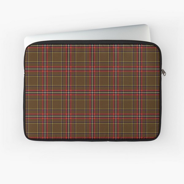 Inches tartan laptop sleeve