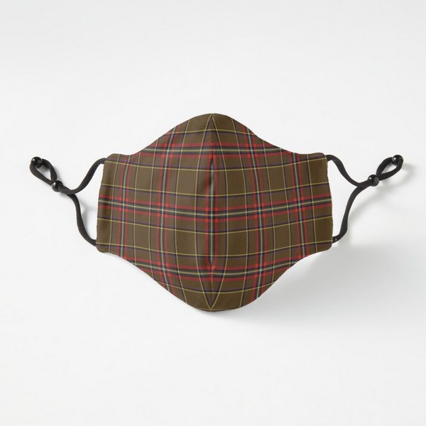 Inches tartan fitted face mask