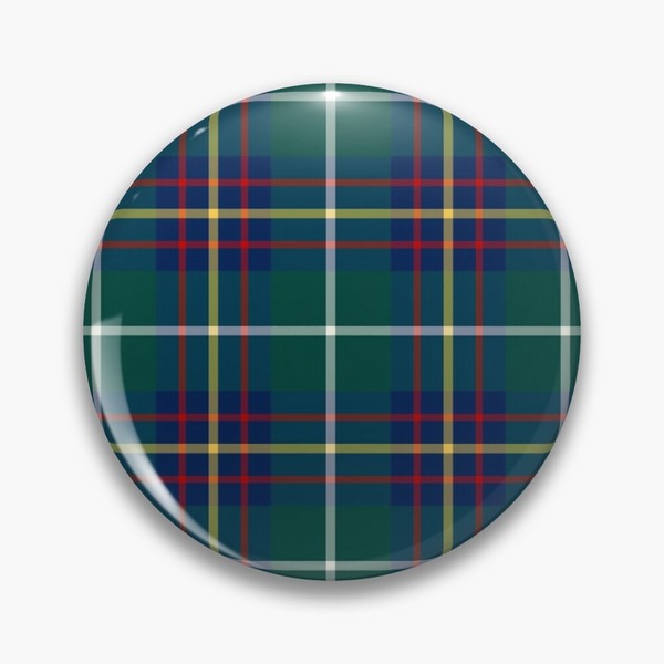 Inglis tartan pinback button