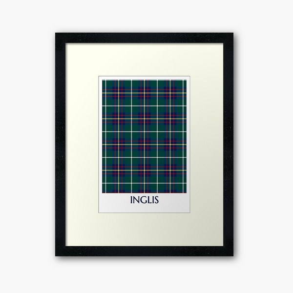 Inglis tartan framed print