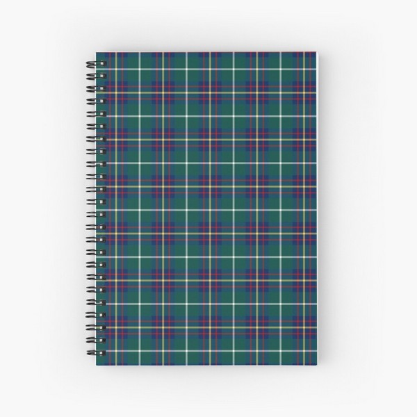 Inglis tartan spiral notebook