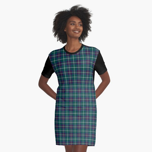 Inglis tartan tee shirt dress