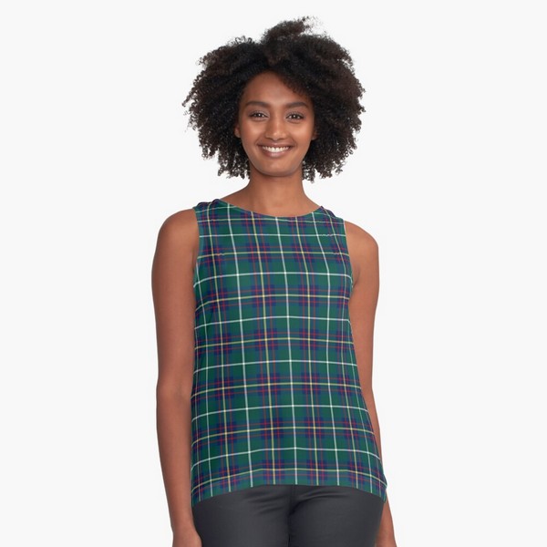 Inglis tartan sleeveless top