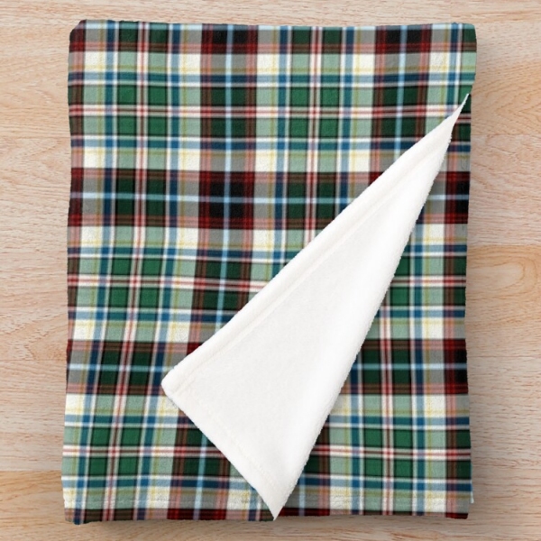 Innes Dress tartan fleece throw blanket