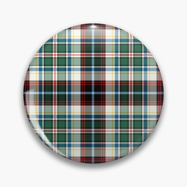 Innes Dress tartan pinback button