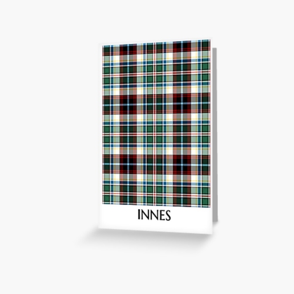 Innes Dress tartan greeting card